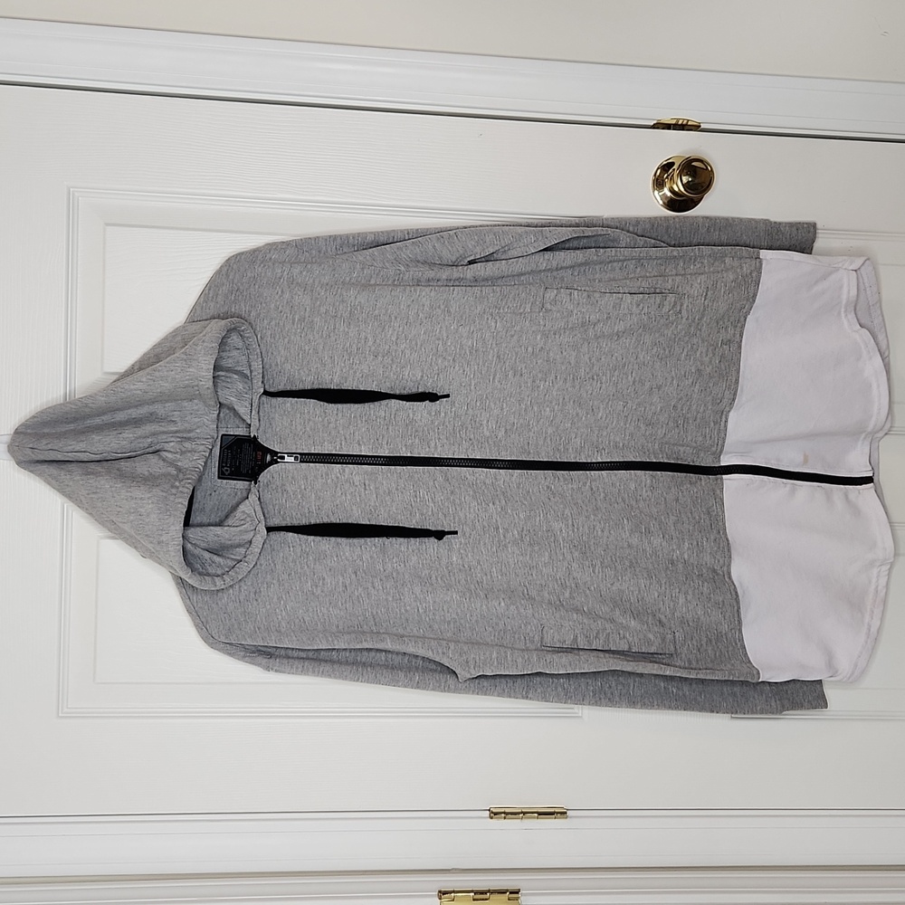 Men's Bleeker & Mercer full zip colorblock sweatshirt lightweight XL